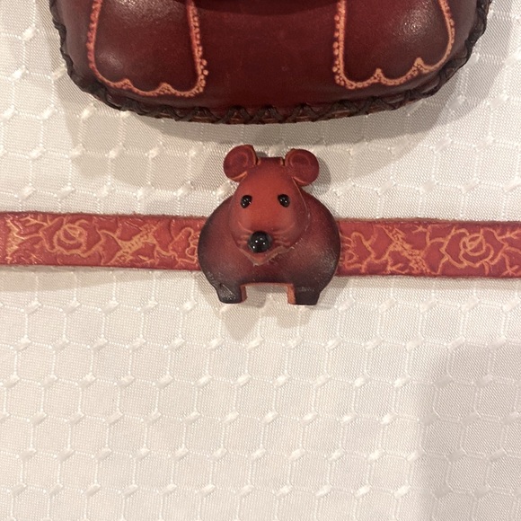 Leather Bracelet & Purse Set. Many uses for adults w/Key Chain & Wristlet Strap - Picture 4 of 15